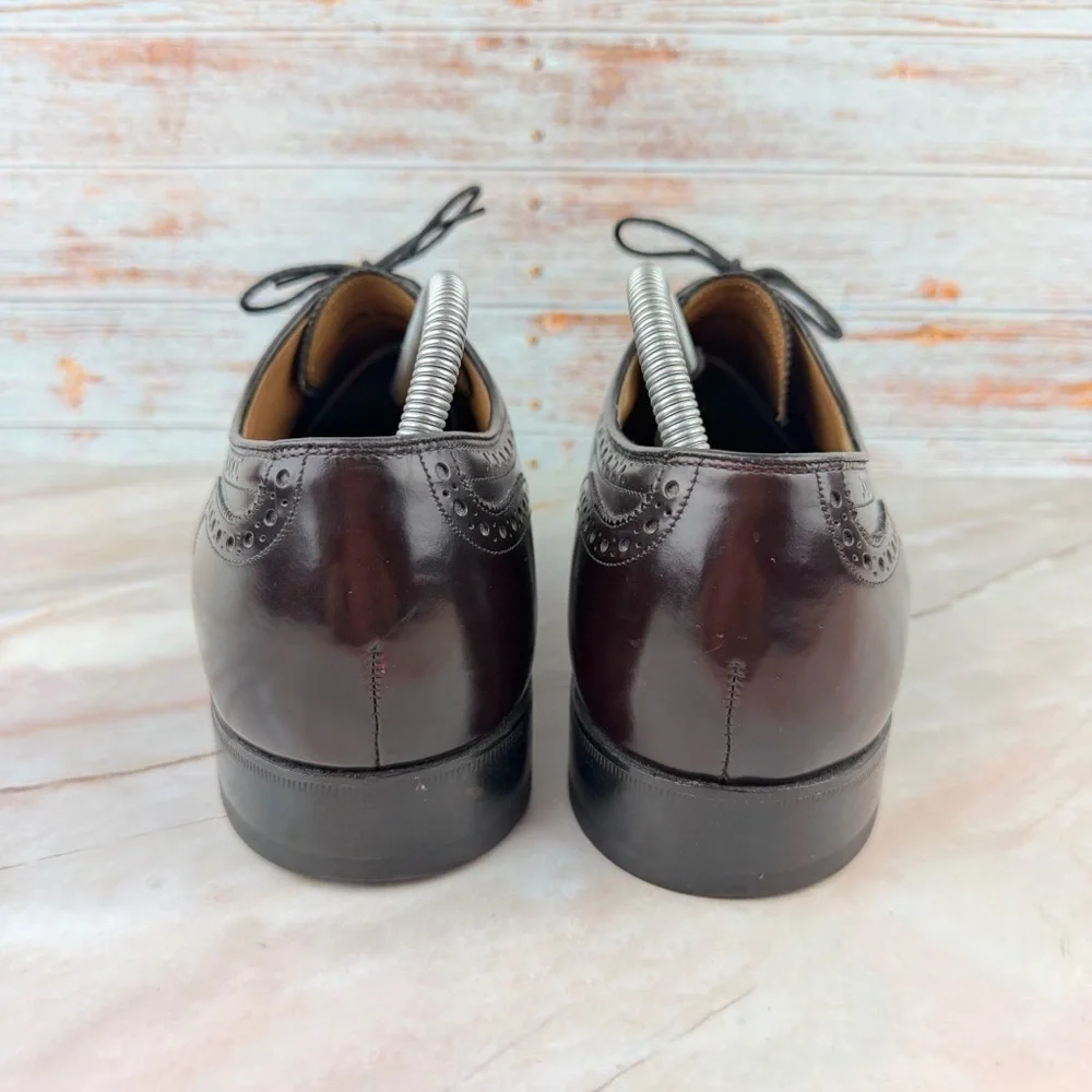 Johnston & Murphy Wingtips Mahogany Lace-up Oxford